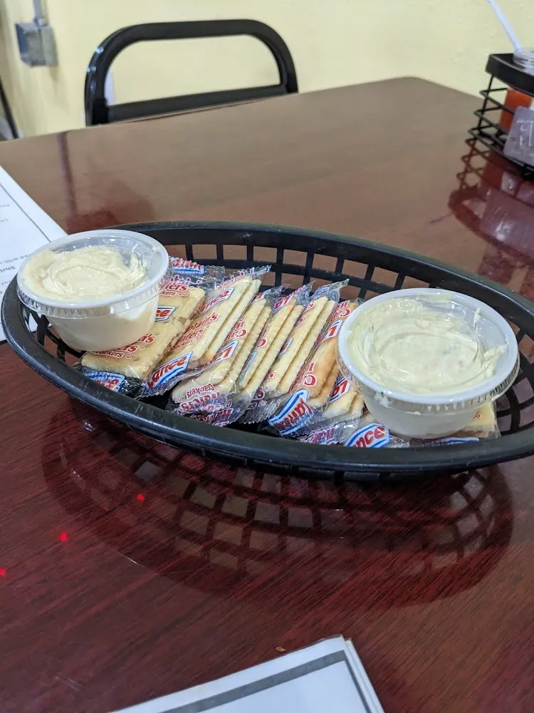 Garlic Butter and Crackers